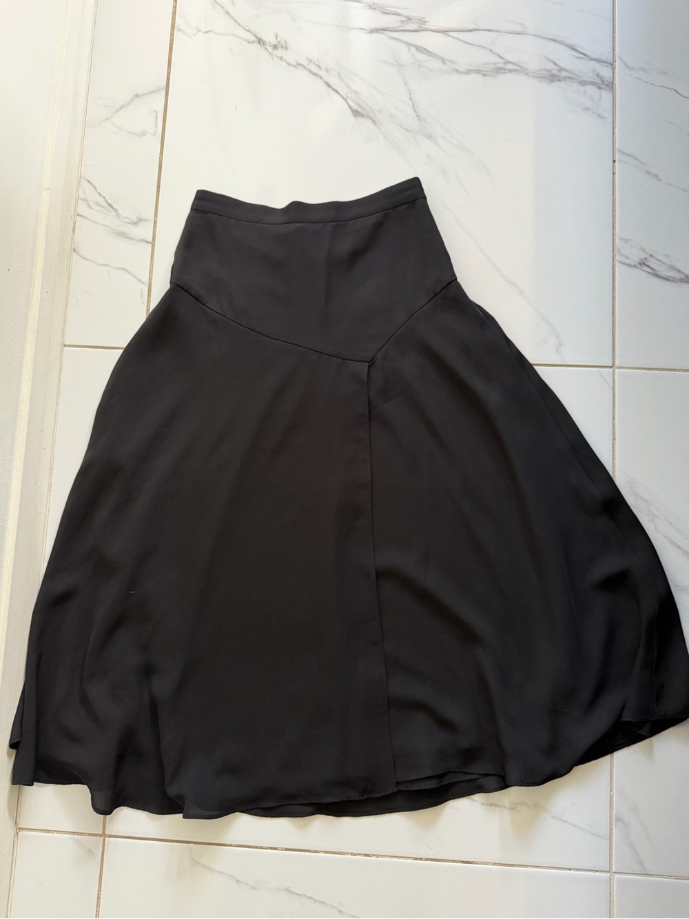 Black A-Line Midi banana republic Women's Skirt